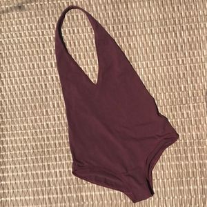 🌿American Apparel Backless Halter Bodysuit